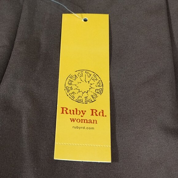 Ruby Rd: Brown Pants, Size 2X, (NWT) - Picture 6 of 6